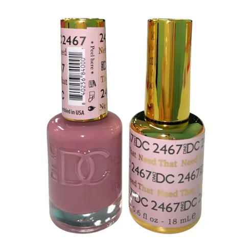 nail repair with weekday nail polish-#2467 DND DC DUO SHEER COLLECTION - NEED THAT