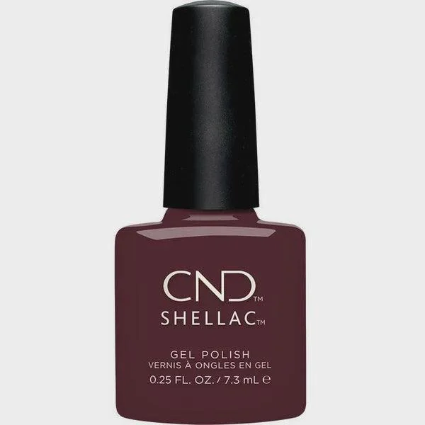 nail polish chic flannel-CND Shellac #069 Mulberry Tart