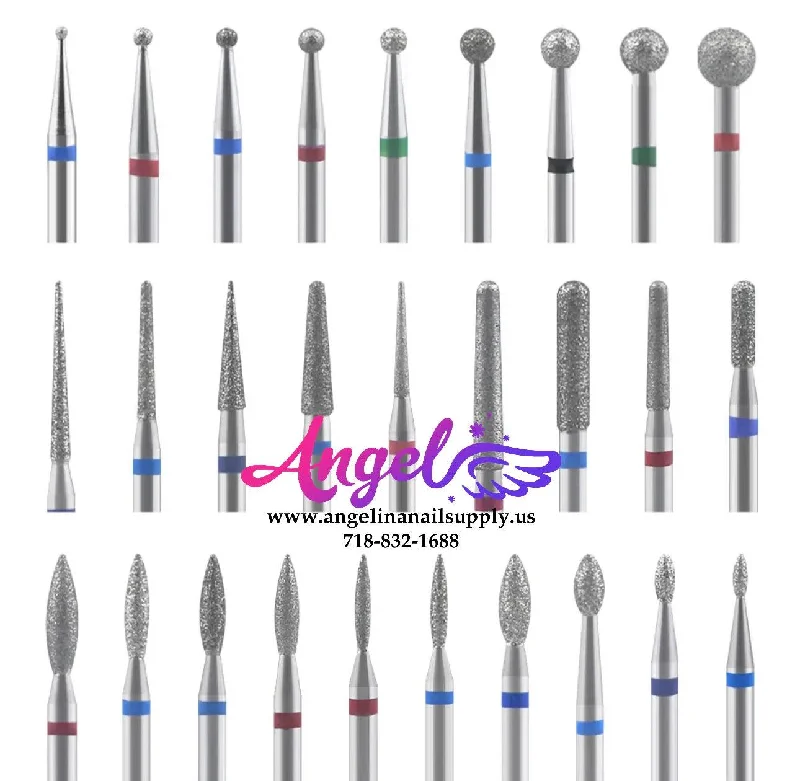 nail polish stylish plaid-Nail Drill Bit - Cuticle Cleaner Bit  - 3/32