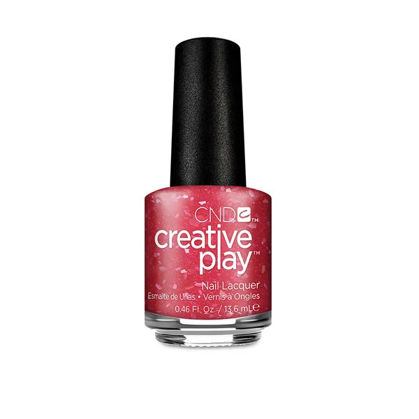 nail repair with small nail serum-CND CREATIVE PLAY - Revelry Red 486