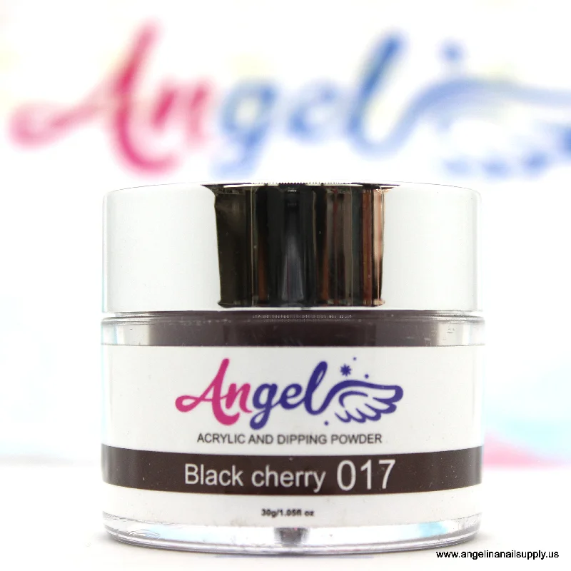 nail polish refined frost-Angel Dip Powder D017 BLACK CHERRY