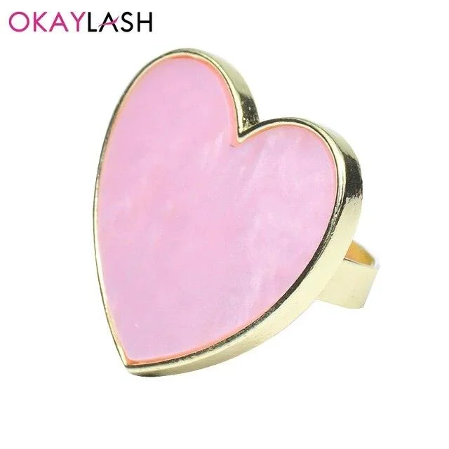 nail polish shimmering drawbridge-Pink Ring Palette Resin