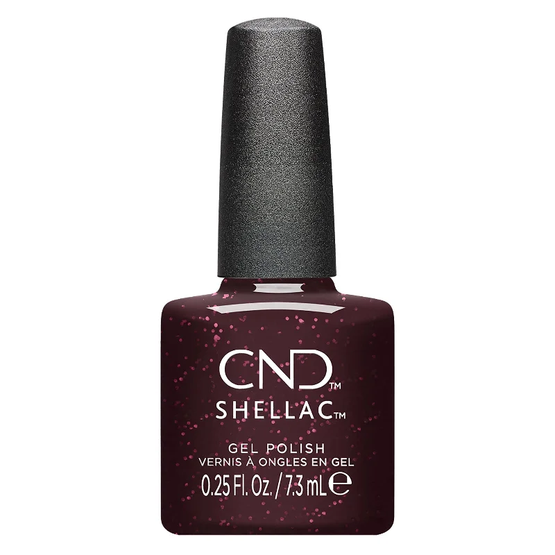 nail repair for office workers-CND SHELLAC POISON PLUM 0.25 OZ