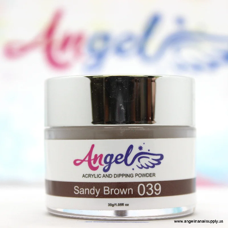 nail polish wild light-Angel Dip Powder D039 SANDY BROWN