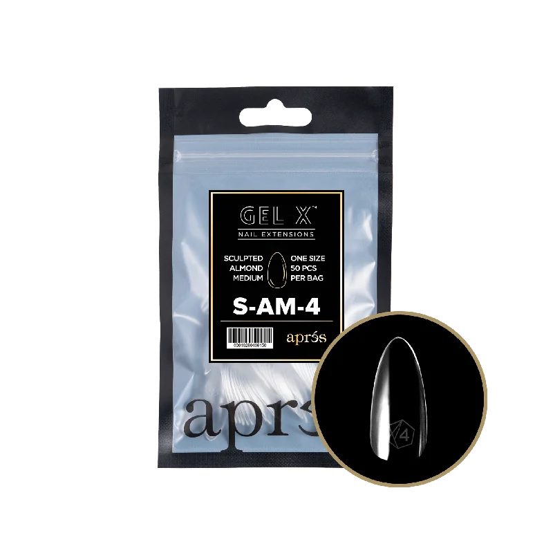 nail repair with plant-based nail repair-APRES TIP BAG - 4 - SCULPTED ALMOND MEDIUM