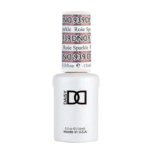 nail repair for frequent hand washers-DND Super Platinum Collection - 939 ROSE SPARKLE